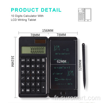 Calculatrice à 10 chiffres avec pavé d&#39;écriture